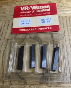 4 NEUE VR/WESSON SS-610 VR75 HARTMETALL-EINSÄTZE. GRADE VR75 NEU Open Box USA Made - Bild 1 von 3