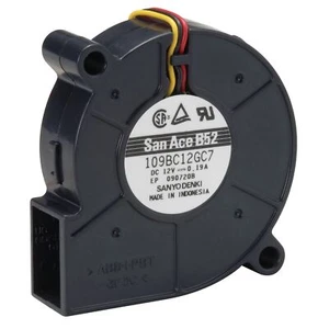 Ventilador radial Sanyo 50x50x15mm 109BC12GC7-1 DC 12V 6200 rpm 43dBA 3 hilos - Imagen 1 de 4