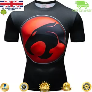 Herren Kompression Top Training Cross Fit MMA Radfahren Fitnessstudio hochwertig Cosplay Fitnessstudio - Bild 1 von 79
