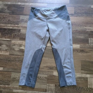 MPG Leggings Damen extra klein grau Reißverschlusstasche Athleisure 3/4 Länge - Bild 1 von 9