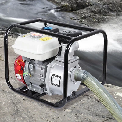 Semi-Trash Water Transfer Pump 4-Stroke Gasoline Powered Engine Water Pump 6.5HP - Image 1 of 4