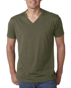 Next Level Apparel Men's CVC V-Neck Stylish T Shirt Casual Plain T-Shirt - 6240 - Picture 1 of 11
