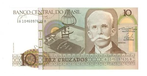 Brasil 10 Cruzados - Billete - 1987 -- UNC - Imagen 1 de 2