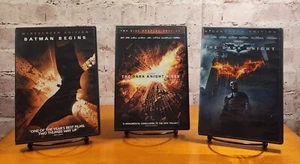 The Dark Knight Trilogy - Widescreen Edition DVD Custom Bundle (Gd. Cd.) Region1 - Picture 1 of 20