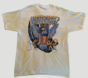 US Navy T Shirt Xtra Large Eagle Gray USN Tee Shirt - Picture 1 of 6
