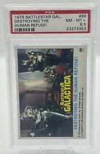 1978 Battlestar Galactica Card #88 PSA Graded NM-MT 8.5 Destroying The Human…