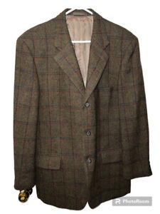 Gieves & Hawkes Wool Tweed Style Sport Coat Blazer 40R