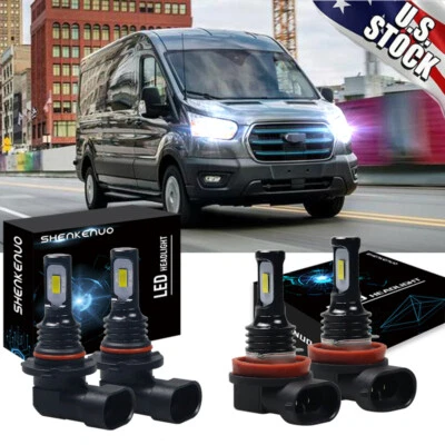FOR 2015-2019 Ford Transit-150/250/350/350 HD LED Headlight Bulbs Conversion Kit - Image 1 of 4