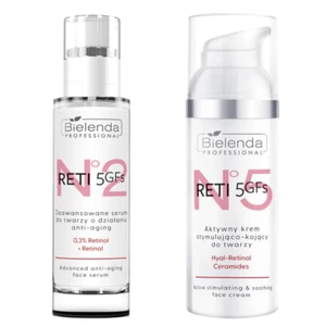 Bielenda Professional Reti5 GFs Active Stimulating Cream & Serum For Mature Skin - Picture 1 of 3