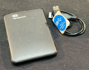 Western Digital - WD Elements - Portable Hard Drive - 500 GB - WDBUZG5000ABK-05