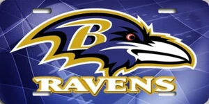 NFL Baltimore Ravens Shattered Car Truck Nummernschild Neu - Bild 1 von 1