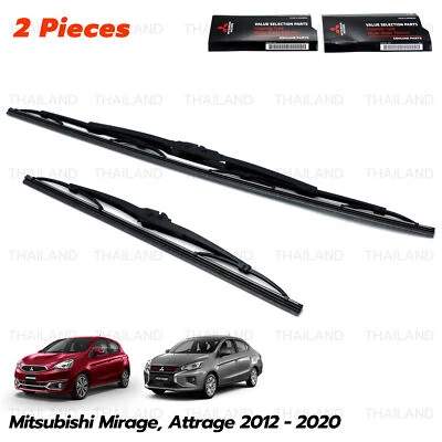 Windshield Wiper Blade 550mm 350mm Fits Mitsubishi Mirage Attrage 2012 2020 - Image 1 of 4