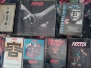 6 Accept Cassette Tapes And 1 CD - Picture 1 of 9