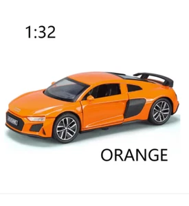 | Car Model | AUDI R8 | Mini Metal Toy | 1:32 NEW ORANGE - Picture 1 of 1