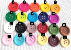 20 piezas Botones Grandes 4 Agujeros Tamaño 33 mm Mezcla Colores Surtidos para Coser Artesanías - Imagen 1 de 4