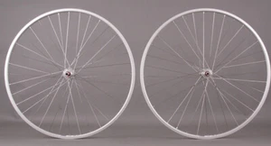 WEINMANN LP18 27" Inch Silver Rims 5,6,7 Speed Freewheel Hubs Wheelset 100/126mm - Picture 1 of 5