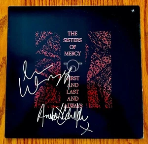 THE SISTERS OF MERCY~Wayne & Andrew Signed FIRST AND LAST AND ALWAYS Album - Picture 1 of 4