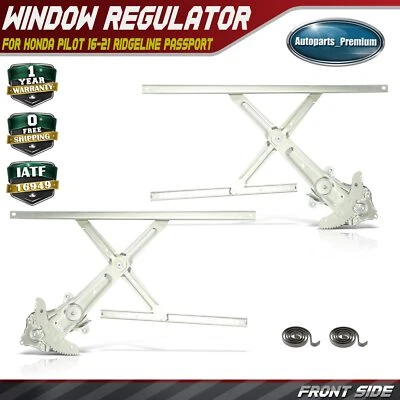 Regulador de ventana eléctrica delantero 2 piezas para Honda Pilot 2016-2021 Ridgeline Passport Foto 1 de 4