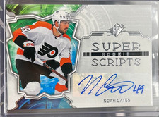 2022-23 UD Spx Noah Cates Super Script Rookie