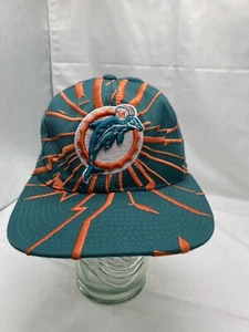 Cappello Snapback Vintage Starter Miami Dolphins Shatter Shockwave - Foto 1 di 9