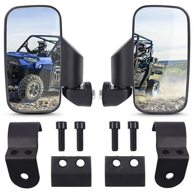 Pair UTV Rearview Side Mirrors For Polaris Ranger XP900 800 500 570/General 1000 Foto 1 de 4