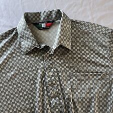 D'Accord Men's Medium 1/2 Button Short Sleeve Shirt Made in USA Size Large