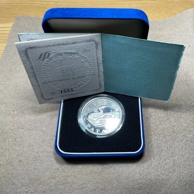 🇲🇴 Macau 🇵🇹 Portugal 100 Patacas 1989 SNAKE GEM Proof ORIGINAL Certificate - Image 1 of 4