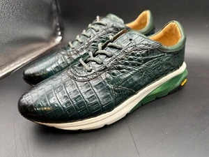 Mezlan 10 M Zapatillas Informales Verde Cocodrilo España Zapatos HOMBRE - Imagen 1 de 8