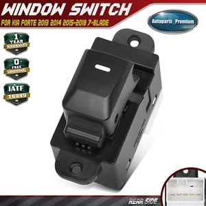 Interruptor de ventana eléctrica trasera para Kia Forte 2013 2014 2015-2018 7 palas 93581A7100 - Imagen 1 de 8