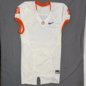 Maglia calcio Clemson Tigers uomo 40 L bianca gioco usata edizione squadra Nike vuota - Foto 1 di 7