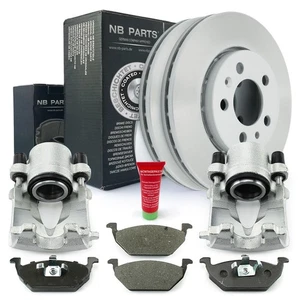 Bremssättel Bremsscheiben Bremsbeläge vorne für Audi A1 A3 Seat Skoda VW Polo V - Bild 1 von 7