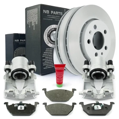 Bremssättel Bremsscheiben Bremsbeläge vorne für Audi A1 A3 Seat Skoda VW Polo V - Bild 1 von 4