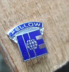 Vintage Institute of Industrial Engineers Fellow IIE Enamel Tie Tack Lapel Pin ½ - Picture 1 of 2