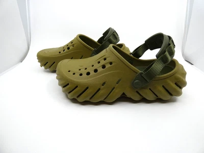 Crocs Adult Unisex Echo Clogs 'Olive Green' Sandals 207937-3UA Sz (M 6) / (W 8) - Image 1 of 4