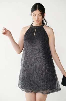 Women's Nine West Pleated Halter Dress Sz S - Image 1 of 4