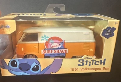 1961 VOLKSWAGEN BUS "STITCH'S SURF SHACK" 1/32 DIECAST MODEL BY JADA - Image 1 of 4