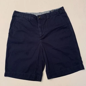 Polo Ralph Lauren Chino Shorts Mens Size 33/10 Relaxed Fit Dark Blue Cotton Pony - Picture 1 of 9