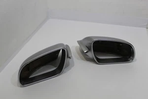 Audi A8 4E D3 Aluminium Chrome Door Wing Mirror Housing Cover Casings 4E0857507A - Picture 1 of 13