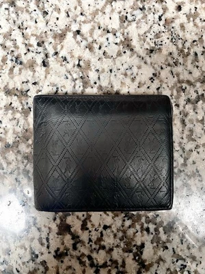Cartera de Lujo Saint Laurent Monograma Cuero Doble Pliegue YSL Hecha en Italia Auténtica Foto 1 de 3
