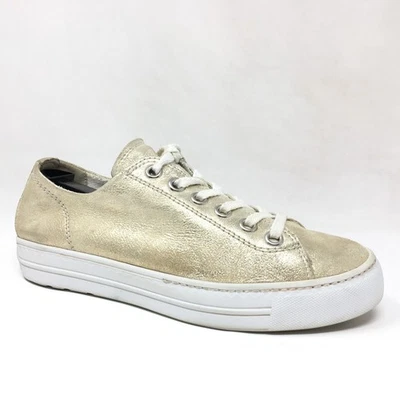 Zapatos deportivos Paul Green Bixby para mujer talla 7 EE. UU. 4,5 Reino Unido cuero dorado con cordones Foto 1 de 4