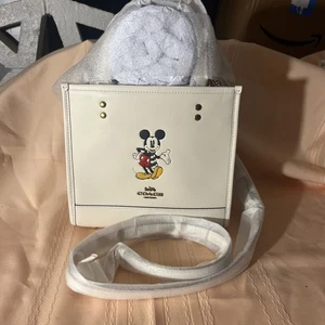 NEW Disney x Coach Dempsey Tote 22 w/Mickey Mouse Handbag / Crossbody Bag - Picture 1 of 6