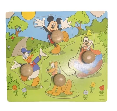 Disney's Mickey Mouse And Friends Wooden Jumbo Knob Puzzle for 18 Months Plus - Image 1 of 3
