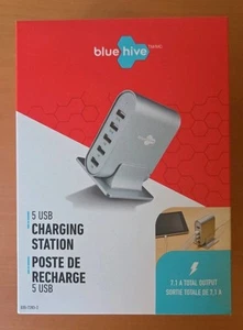 Universal US Plug 5 Port USB Charger Multi USB Charging Station Dock Desktop - Photo 1 sur 3