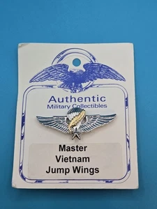 Vintage Rare 1980’s Master Vietnam Jump Wings Paratrooper Authentic - Picture 1 of 3