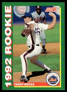 1992 Score Rookies Terry Bross New York Mets #21 - Picture 1 of 2