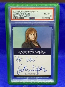 2023 Doctor Who Catherine Tate - Donna Knoble Autograph Card Bordered PSA 8 - Picture 1 of 2