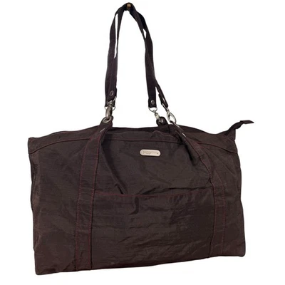 Baggallini Brown Large Nylon Double Handle Shoulder Bag Weekender Purse Tote - Image 1 of 4