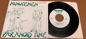 MINUTEMEN-Paranoid Time 7" Record '80 SST-002 1st press Mint/VG+ punk pettibone - Foto 1 di 2