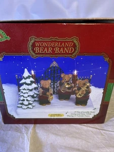 Vintage Christmas Wonderland Bear Band 12 Melodien Lieder leuchten wiegende Bären - Bild 1 von 9