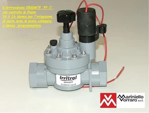 Elettrovalvola 24 volt marca Irritol 2500 MTF con controllo di flusso fil FF 1" - Foto 1 di 1